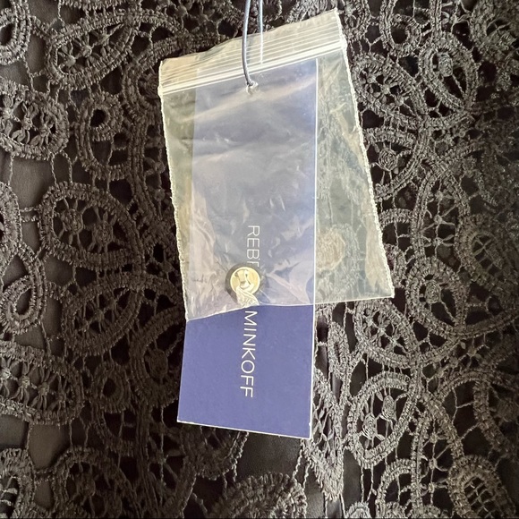 Rebecca Minkoff Black Lace Jade Top L NWT - Picture 12 of 14
